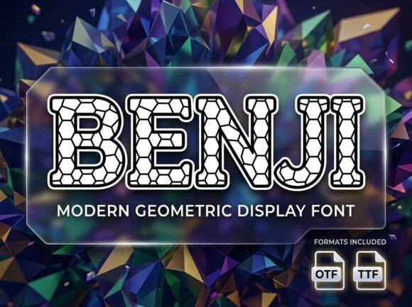 Benji: The All-Caps Display Font for Unforgettable Branding