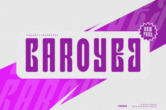 Caroyej: The Quirky Display Font That Captures Attention