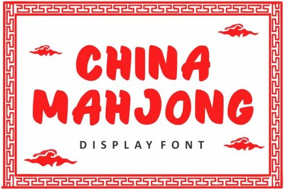 China Mahjong: A Bold Typeface for Cultural Design Projects