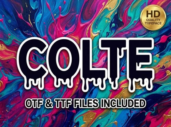 Colte: The Bold, Liquid Typeface That Drips with Urban Energy
