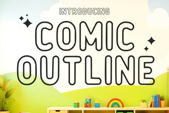 Comic Outline: A Playful Typeface for Modern Creativity