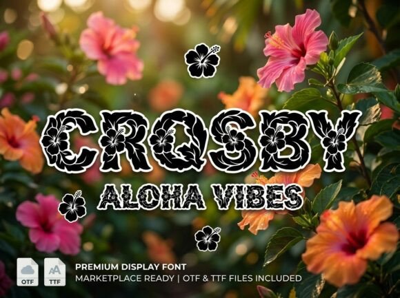 Crosby: The Tropical Display Font That Breaks All the Rules