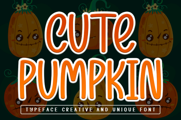 Cute Pumpkin: A Playful Font for Your Halloween Creations