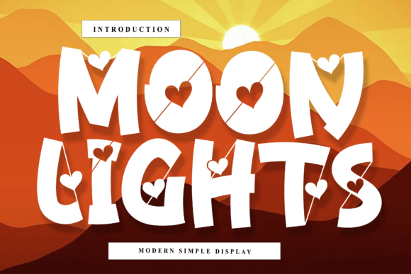 Moon Lights: A Typeface That Wears Its Heart on Its Sleeve