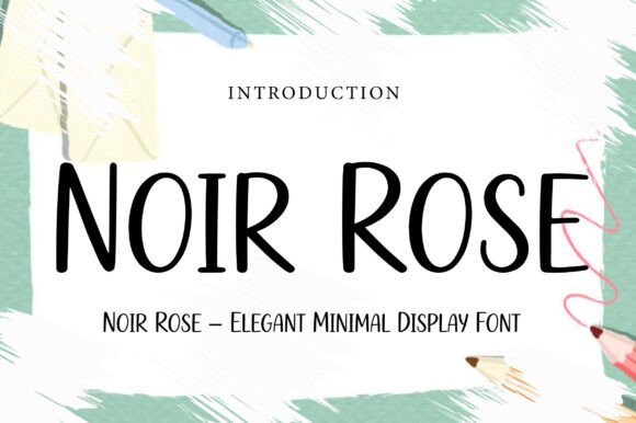 Noir Rose: Crafting Visual Identity with Elegant Minimalism