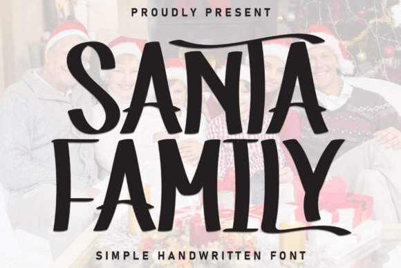 Santa Family: A Handcrafted Display Font for Joyful Design